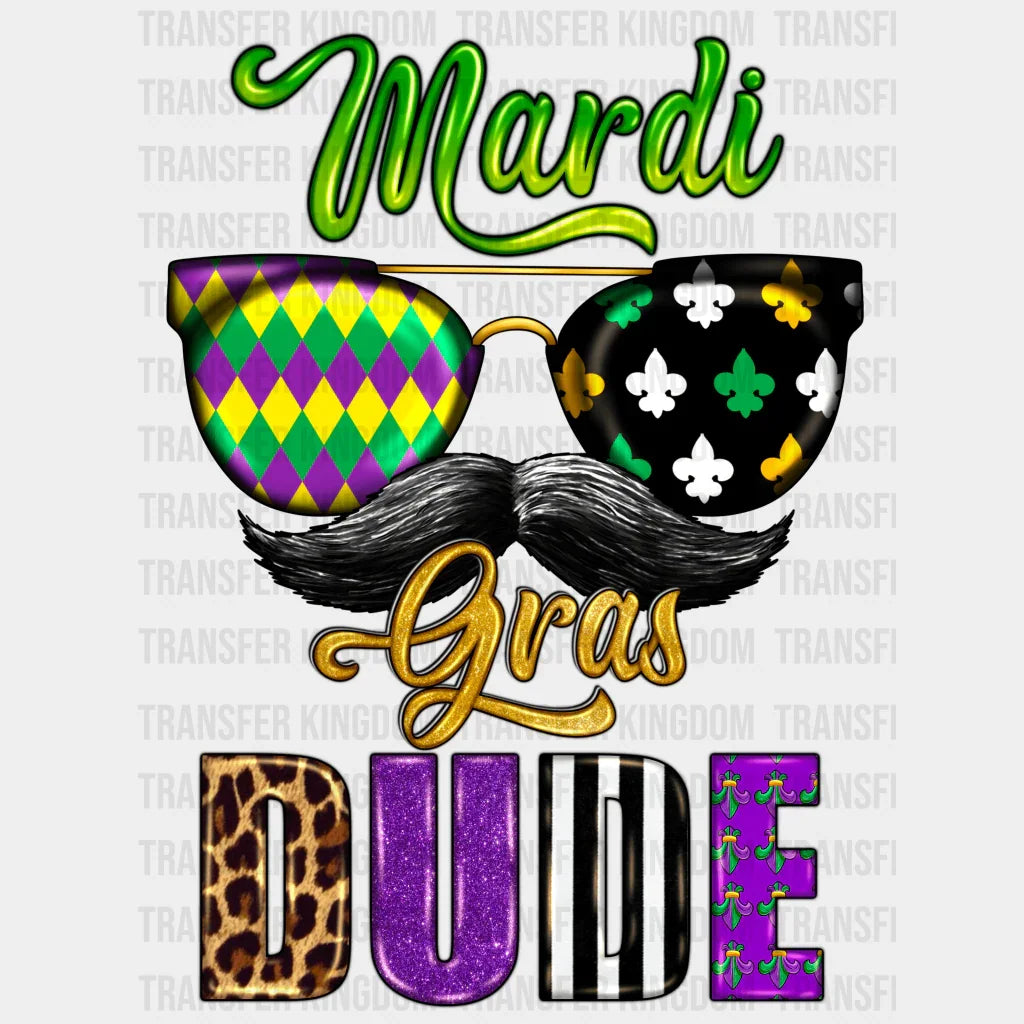 Mardi Gras Dude Design- Dtf Heat Transfer