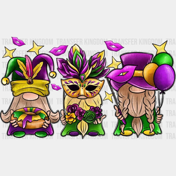 Mardi Gras Gnome Design- DTF heat transfer