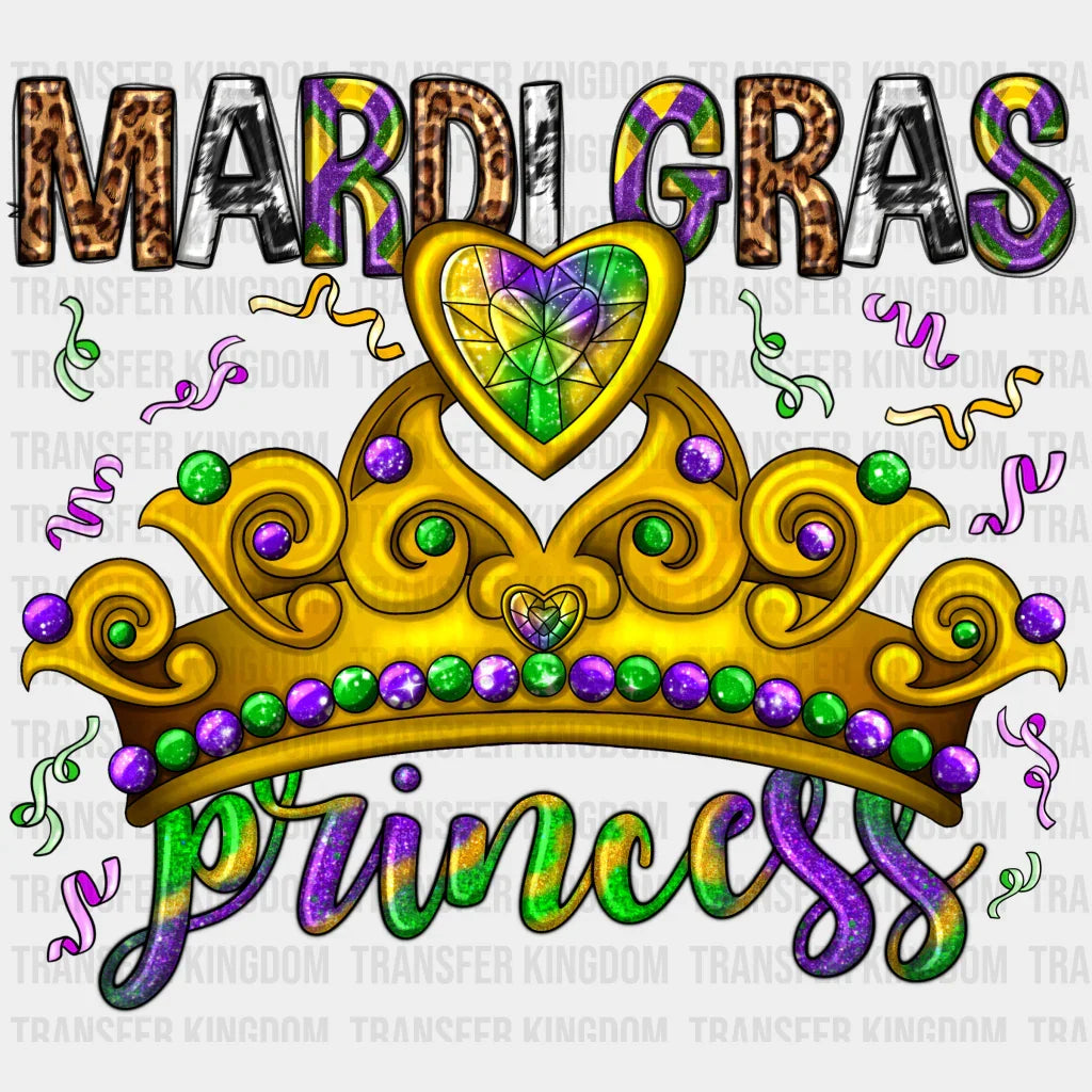 Mardi Gras Princess - Dtf Heat Transfer