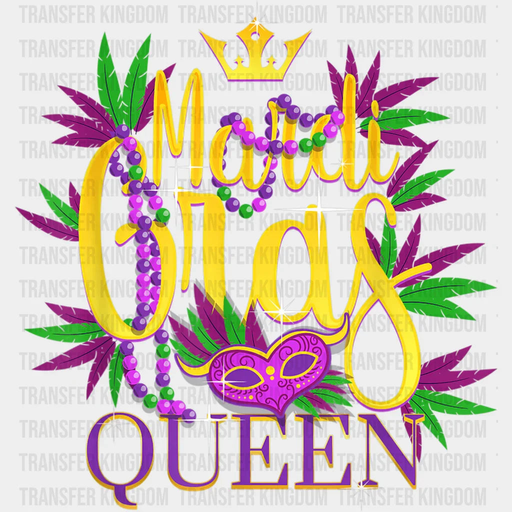 Mardi Gras Queen Design- Dtf Heat Transfer