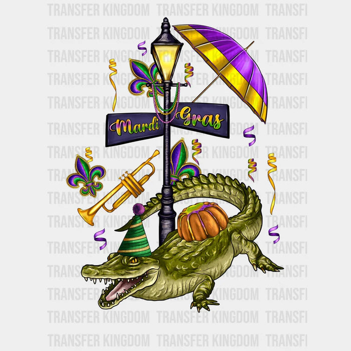 Mardi Gras Street Design- Mardi Gras DTF heat transfer