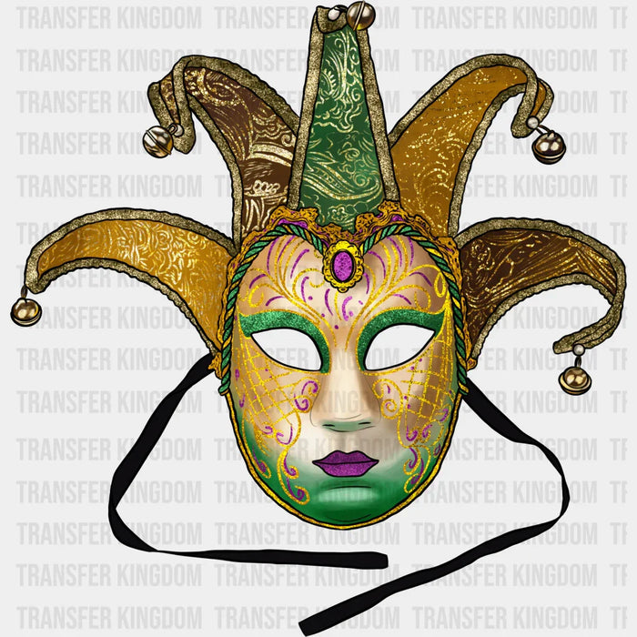 Mask Mardi Gras Design- Mardi Gras DTF heat transfer