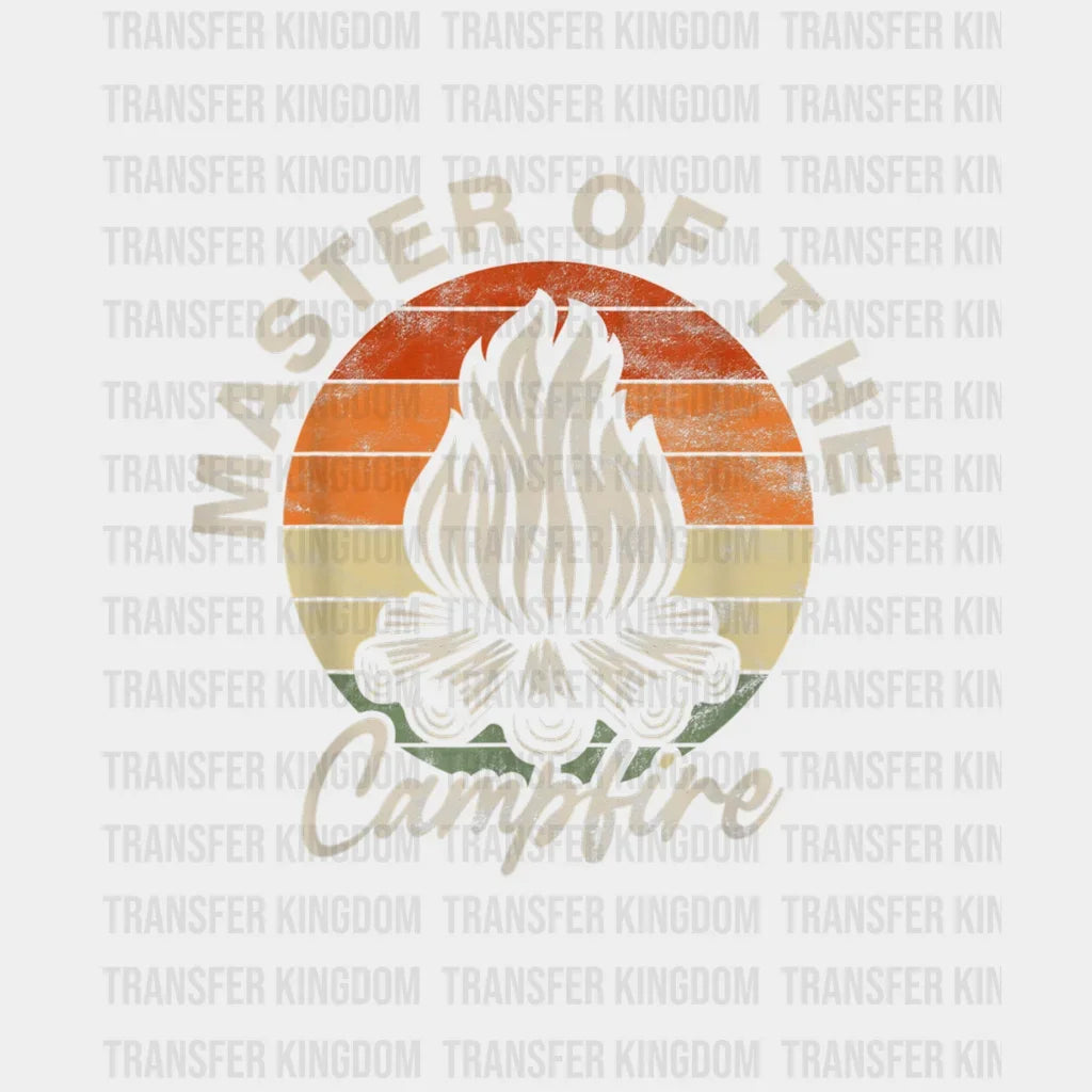 Master Of The Campfire - Vintage Camping Design Dtf Heat Transfer
