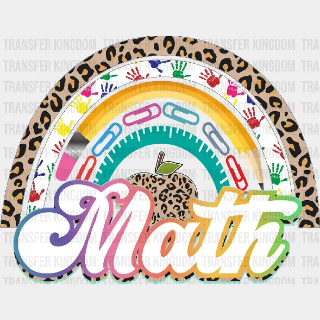 Math Lesson Dtf Transfer