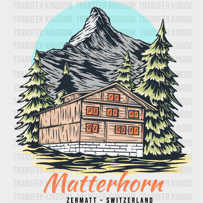 Matterhorn, Zermatt Switzerland - Hiking DTF Transfers