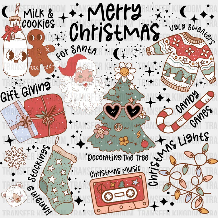 MEEEY CHRISTMAS ESSENTIALS Christmas Design, Dtf Heat Transfer