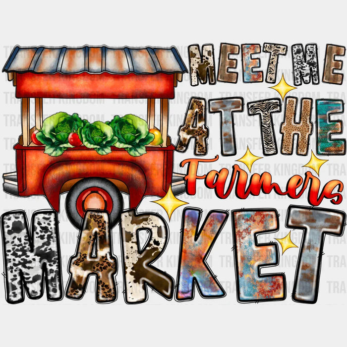 Meet Me At The Farmers Market - Farm Animals Iron On DTF Transfer