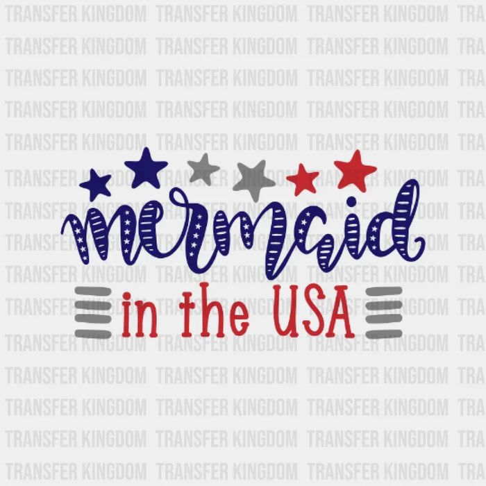 Mermaid in The USA DTF Transfer