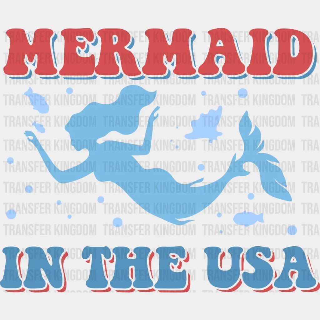 Mermaid In The Usa Dtf Transfer