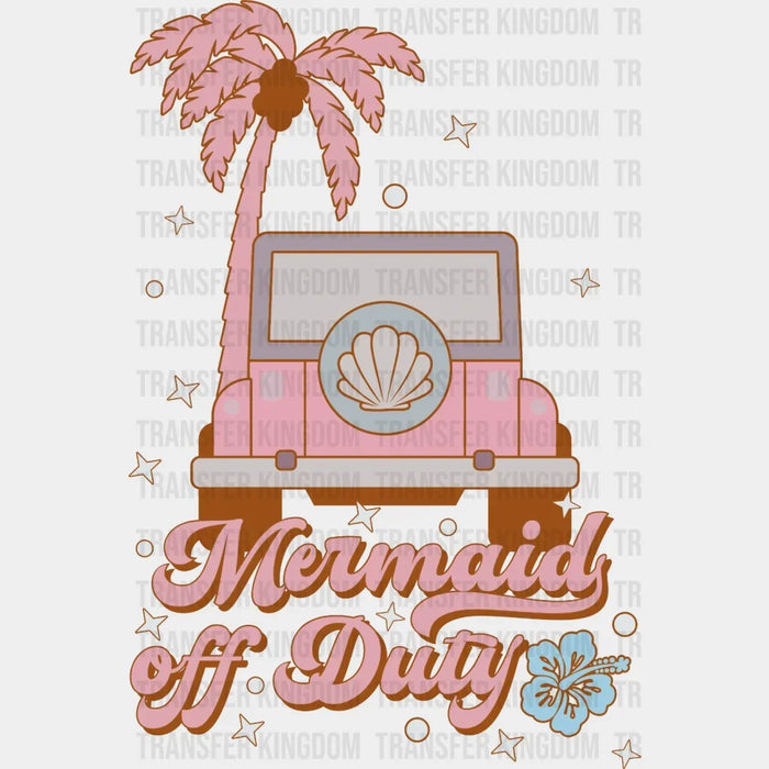 Mermaid Off Duty Jeep DTF Transfer