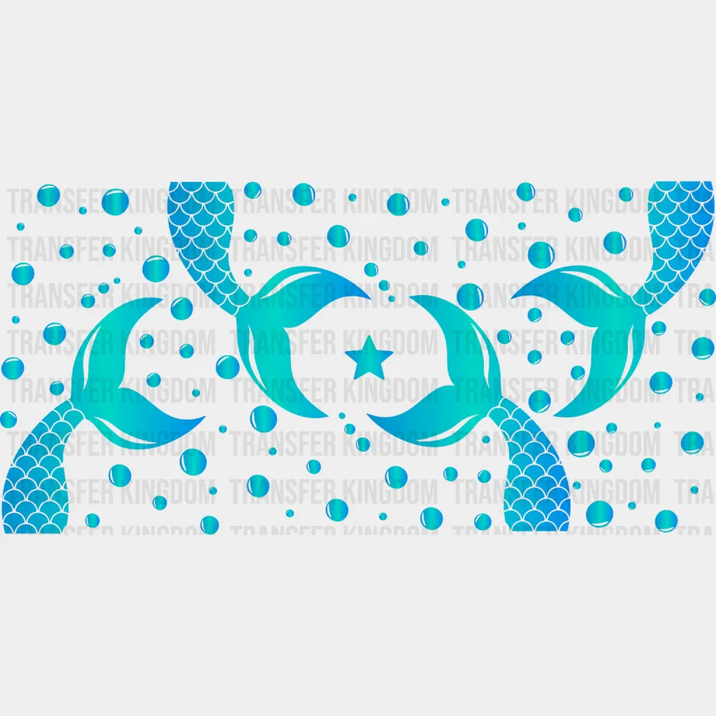 Mermaid Uv Dtf Transfer Cup Wrap Sticker