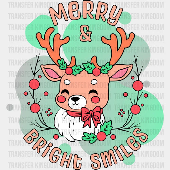 Merry Bright Smiles - Christmas DTF Transfer