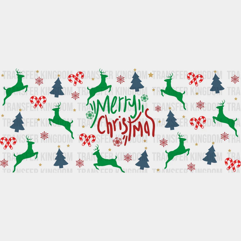 Merry Christmas - Cup Wrap Uv Sticker Permanent Dtf Decal