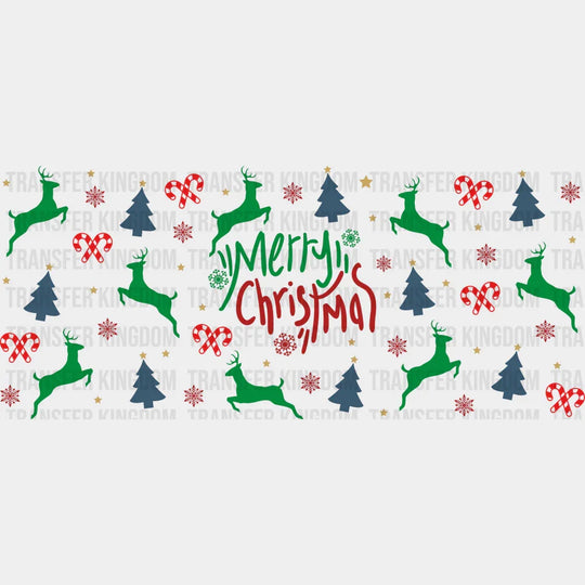 Merry Christmas - Cup Wrap Uv Sticker Permanent Dtf Decal