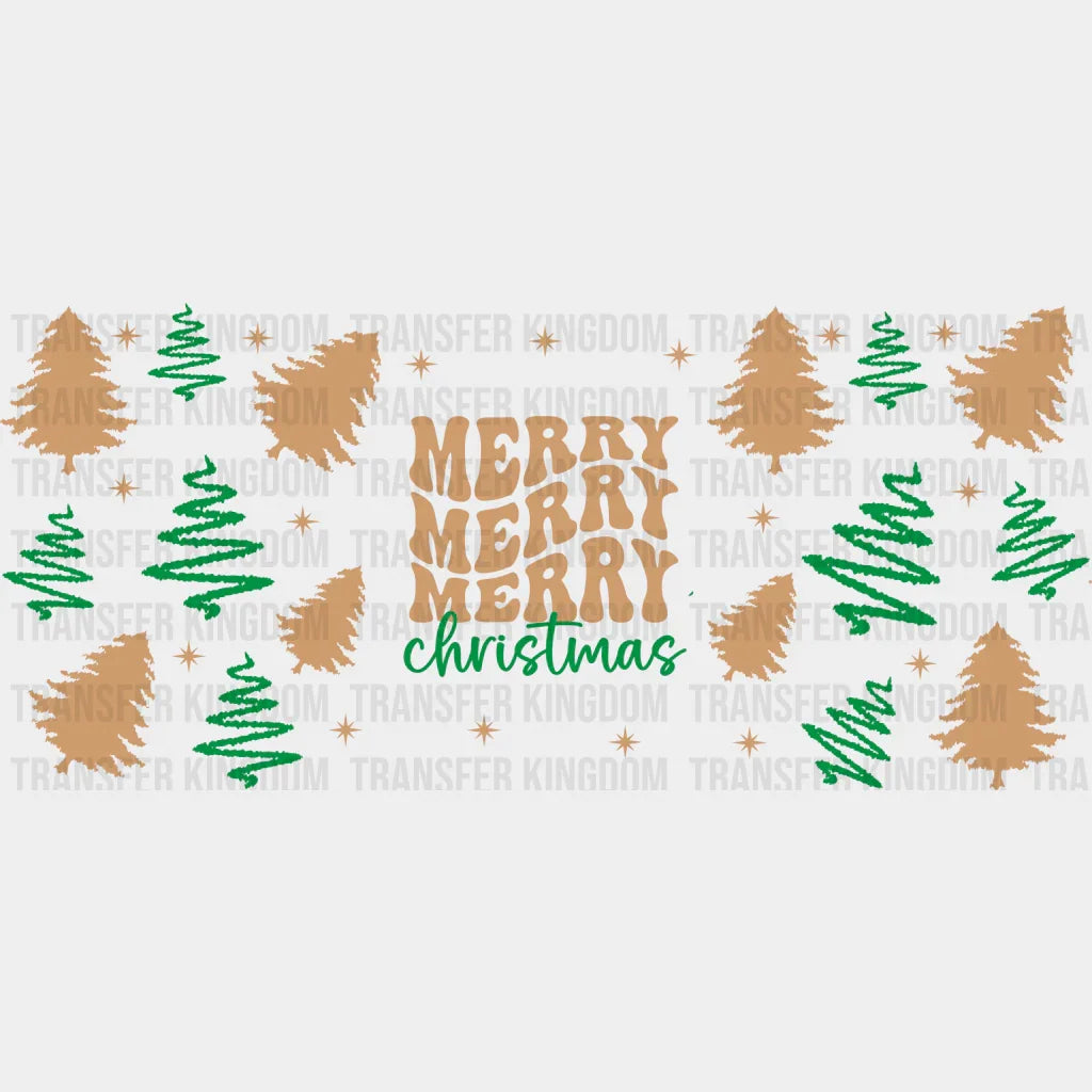 Merry Christmas - Cup Wrap Uv Sticker Permanent Dtf Decal