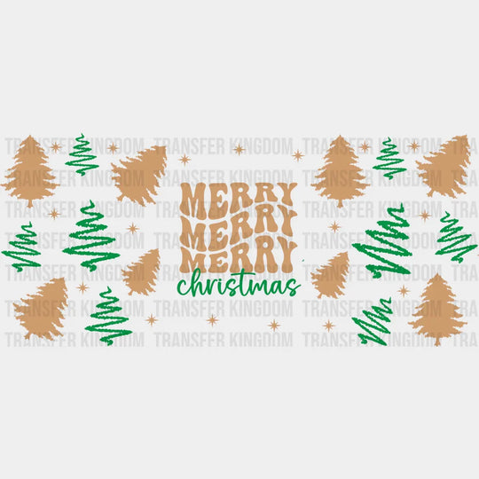 Merry Christmas - Cup Wrap Uv Sticker Permanent Dtf Decal