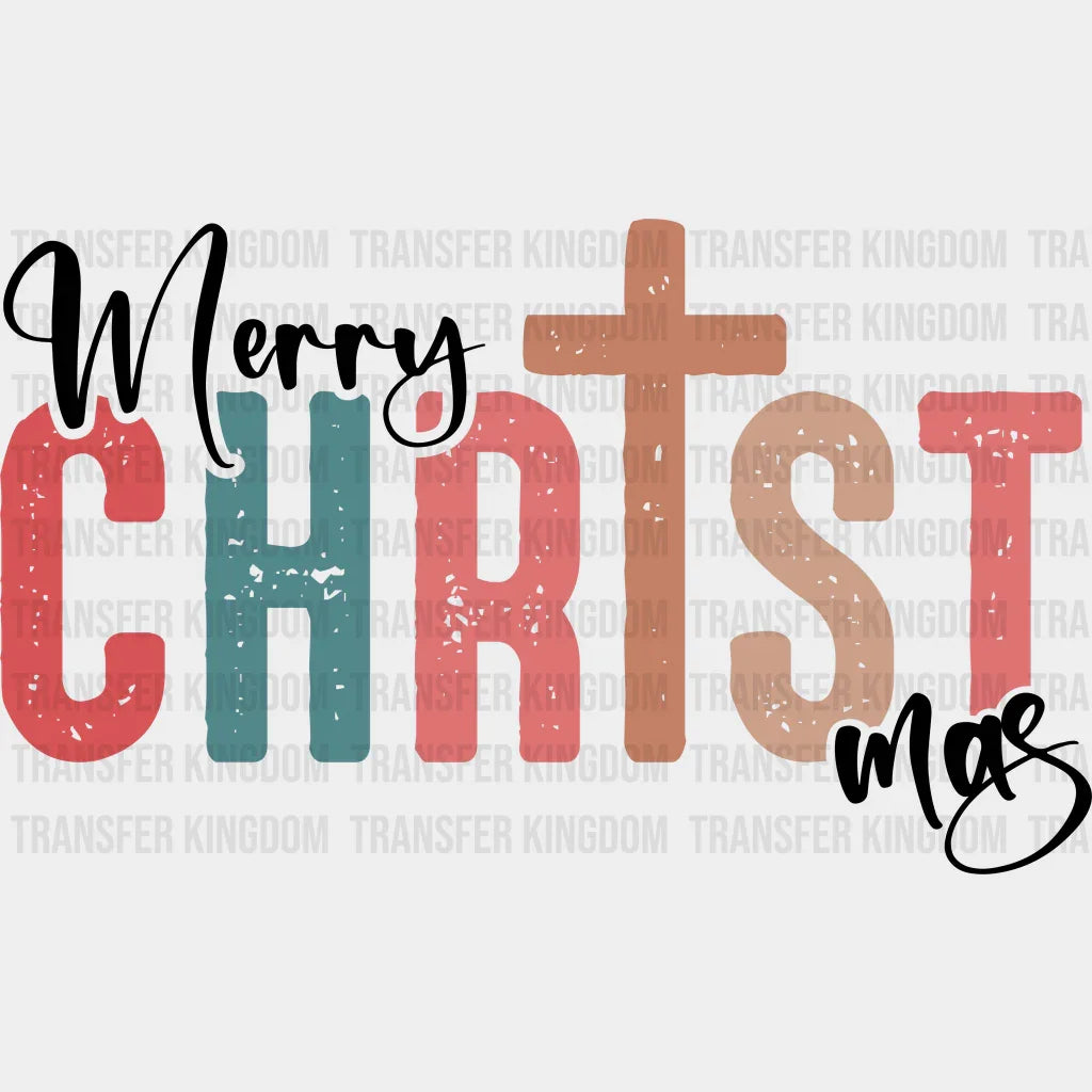 Merry Christmas Christmas Design - Dtf Heat Transfer Unisex S & M ( 10 ) / Dark Color (See Imaging)