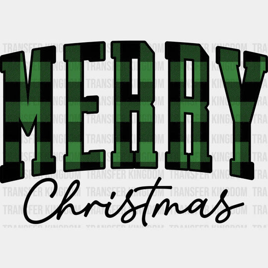 Merry Christmas Pajama Green Christmas Design Dtf Heat Transfer