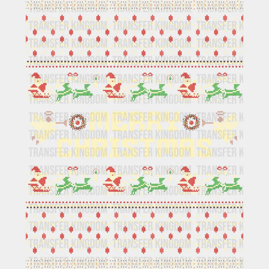 Merry Christmas Santa’s Sleigh - Christmas DTF Transfer