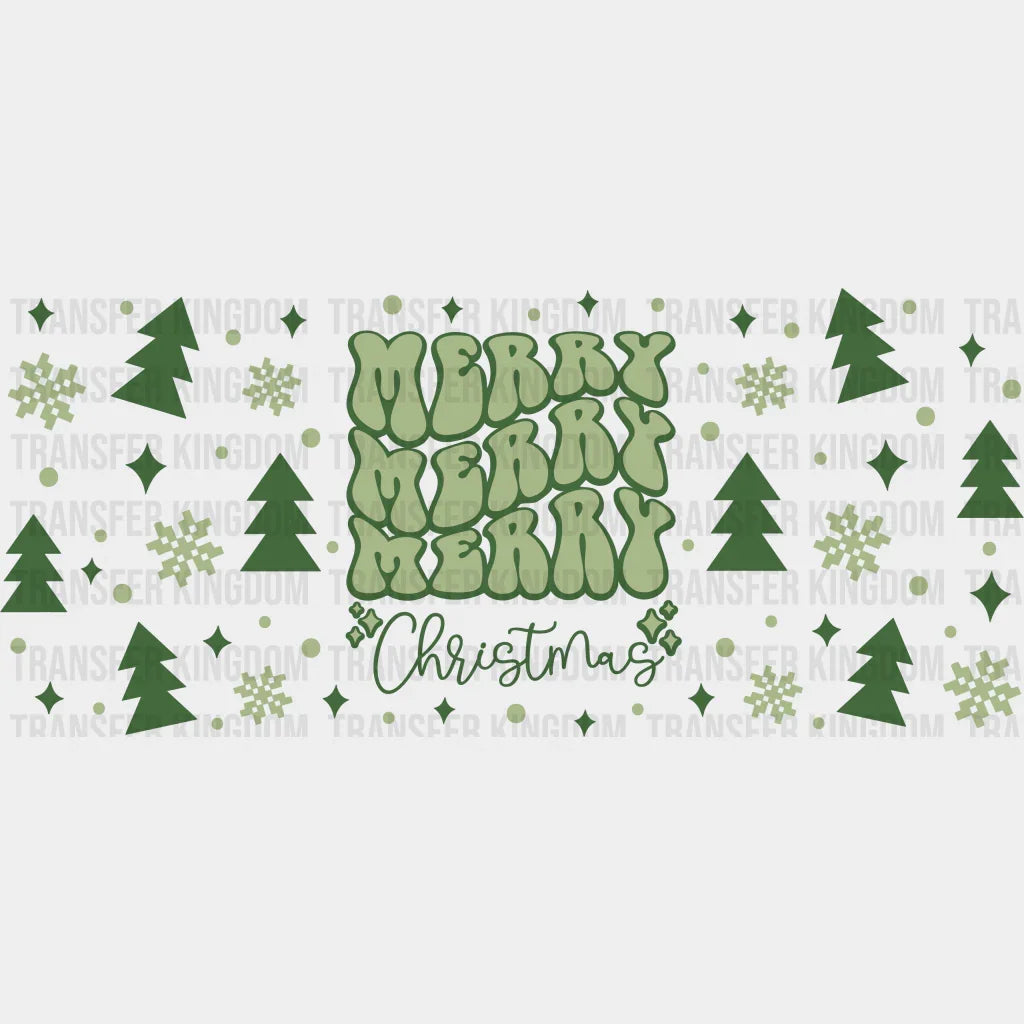 Merry Christmas Uv Dtf Wrap - Uv Dtf Transfer