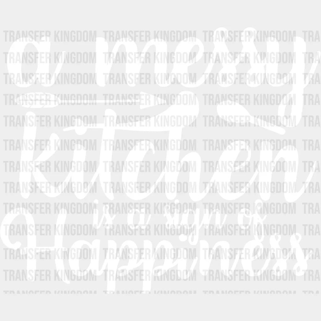Messy Kitchen - Cooking Dtf Heat Transfer Unisex S & M (10’’) / Light Color Design See Imaging