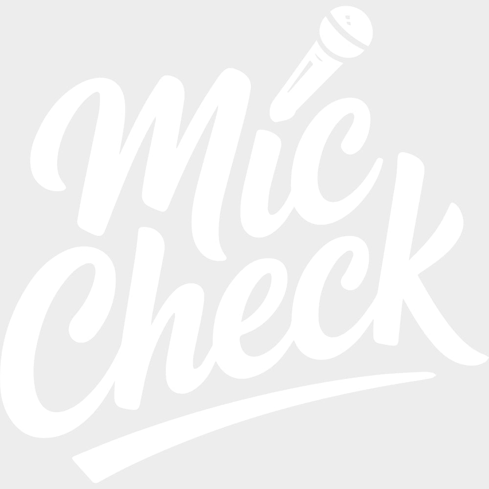 Mic Check - Music DTF Transfers - Adult Unisex - S & M (10’’) / Light Color Design (See Imaging)