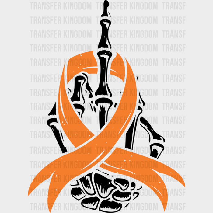 Middle Finger Ribbon - Leukemia DTF Transfers