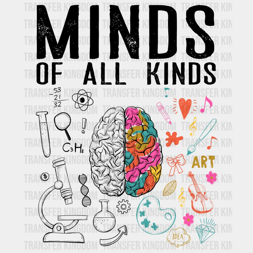Mind Of All Kinds Design - DTF heat transfer - Transfer Kingdom