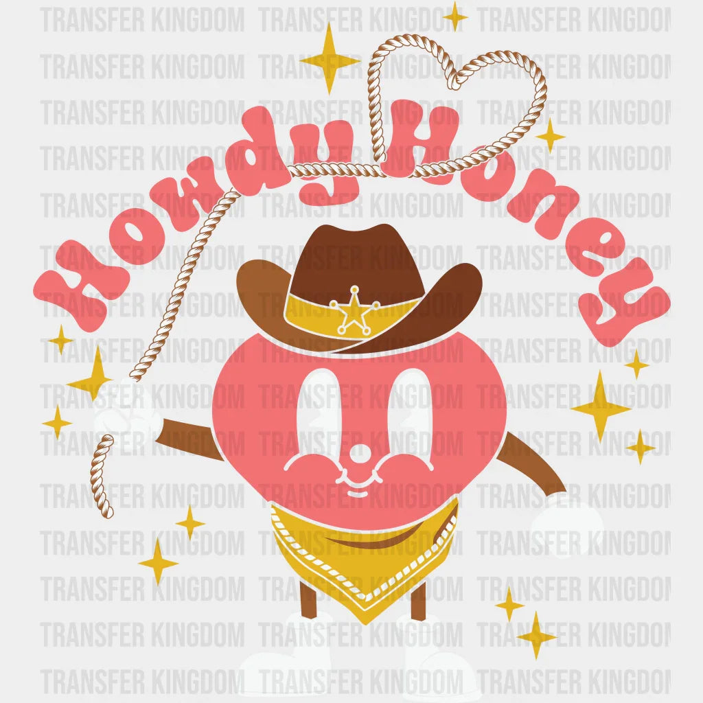 MINI COWBOY HOWDY HONEY - DTF heat transfer - transfer-kingdom