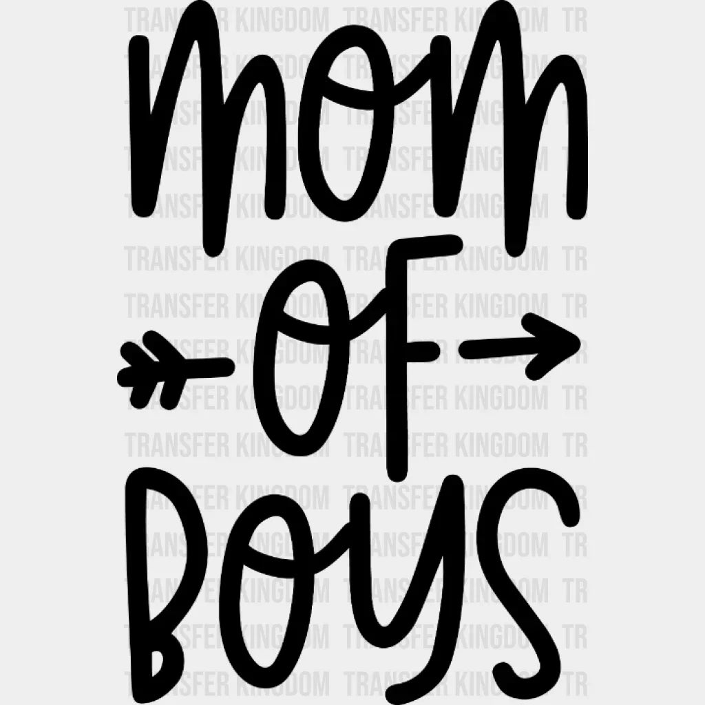 Mom Of Girls - Boys Mothers Day Funny Pregnancy Announcement Design Dtf Heat Transfer