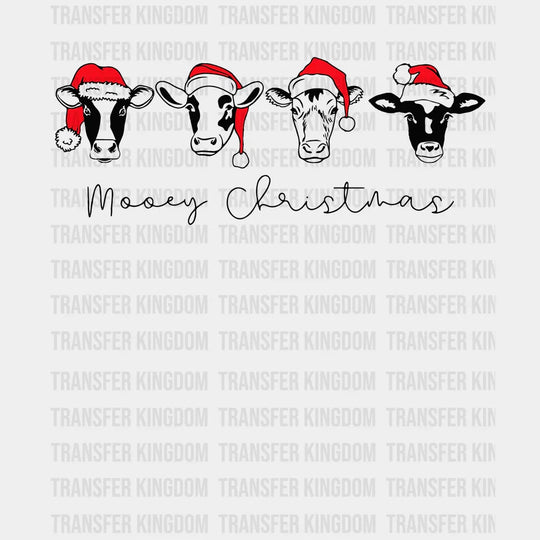 Mooey Christmas Christmas Design Dtf Heat Transfer Unisex - S & M ( 10 ) / Dark Color See Imaging