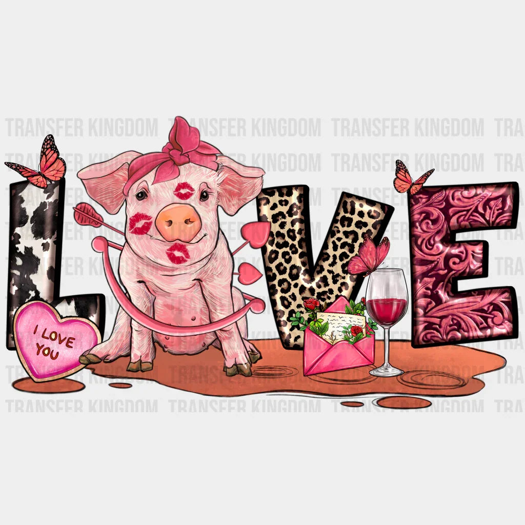 MORE LOVE PIG - DTF heat transfer - transfer-kingdom