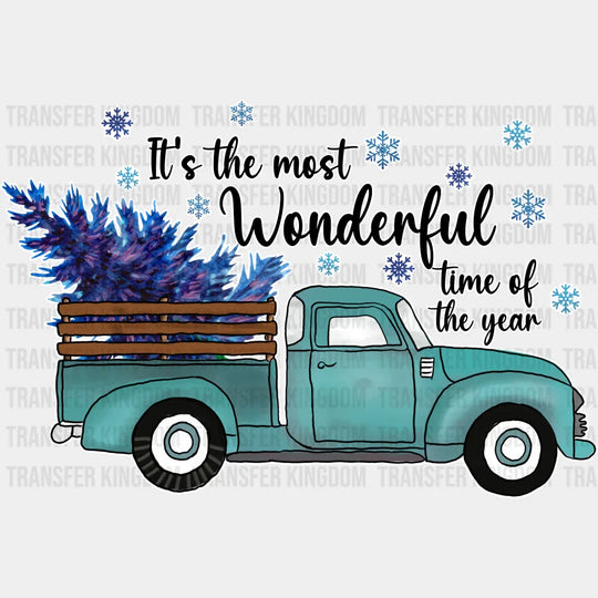 Most Wonderful Time - Winter Dtf Transfer Unisex S & M (10’’) / Light Color Design See Imaging