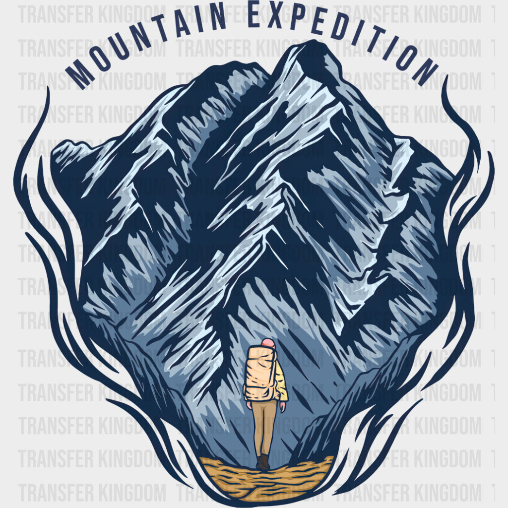 Mountain Expedition - Hiking DTF Transfers Adult Unisex - S & M (10’’) / Dark Color Design (See Imaging)