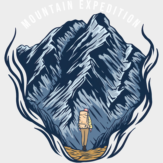 Mountain Expedition - Hiking DTF Transfers Adult Unisex - S & M (10’’) / Light Color Design (See Imaging)