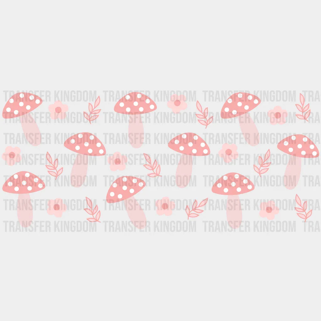 Mushrooms Uv Dtf Transfer Cup Wrap Sticker