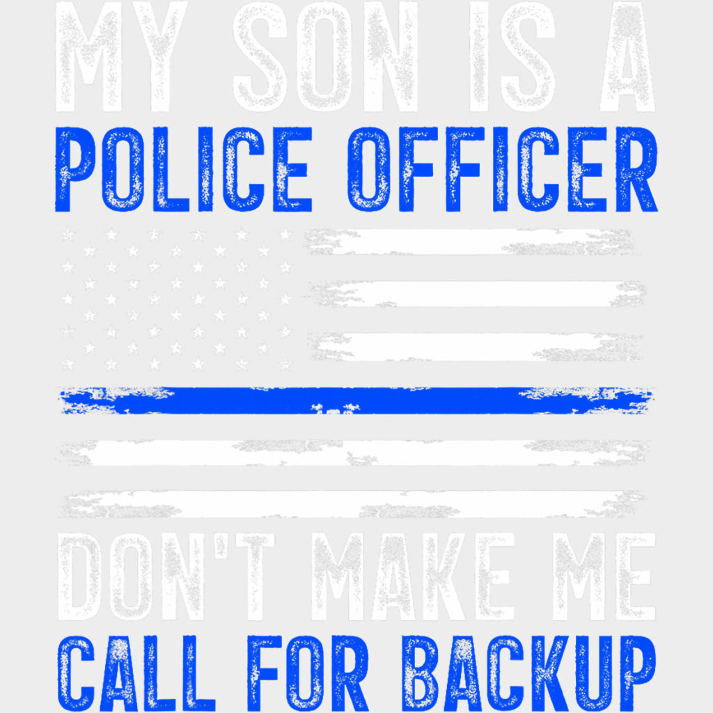My Son Is A Police Officer, USA Flag - Police DTF Transfers transfer-kingdom Light Color Design (See Imaging)