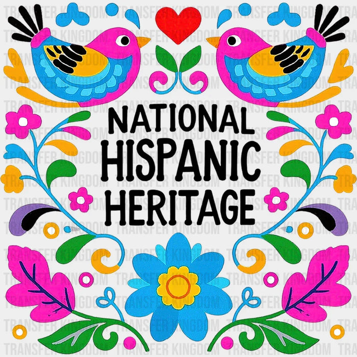 National Hispanic Heritage Otomi Style - Hispanic Heritage Month DTF Transfer