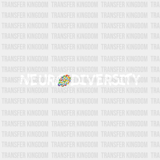 Neurodiversity Autism Awareness Design - DTF heat transfer - Transfer Kingdom