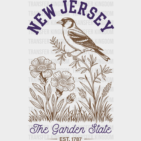 New Jersey The Garden State - States & Cities DTF Transfer