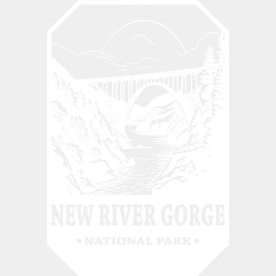 New River Gorge National Park Design - Parks Dtf Transfers Unisex S & M (10’) / Light Color See