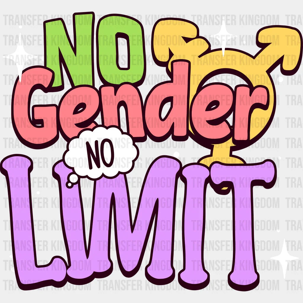 No Gender Limit - Pride Month Dtf Heat Transfer
