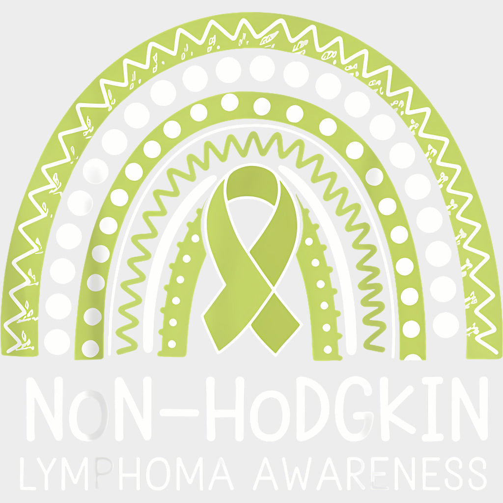 Non-Hodgkin Lymphoma Awareness Rainbow - Lymphoma DTF Transfers Adult Unisex - S & M (10’’) / Light Color Design (See