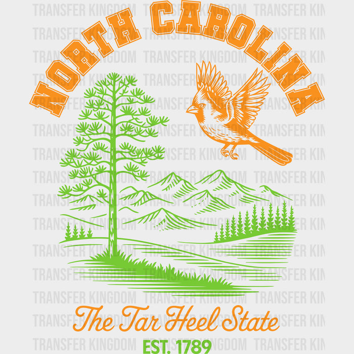 North Carolina The Tar Heel State - States & Cities DTF Transfer
