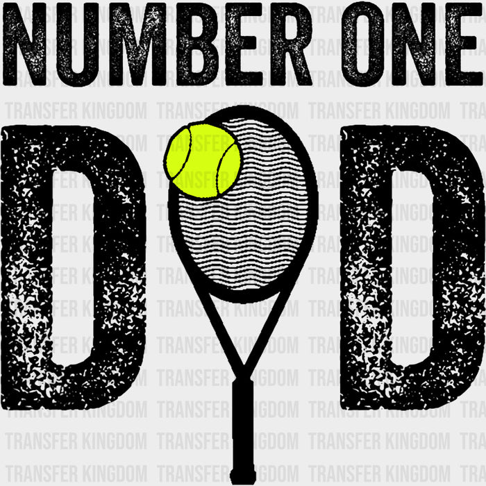 Number One Dad - Tennis DTF Transfers