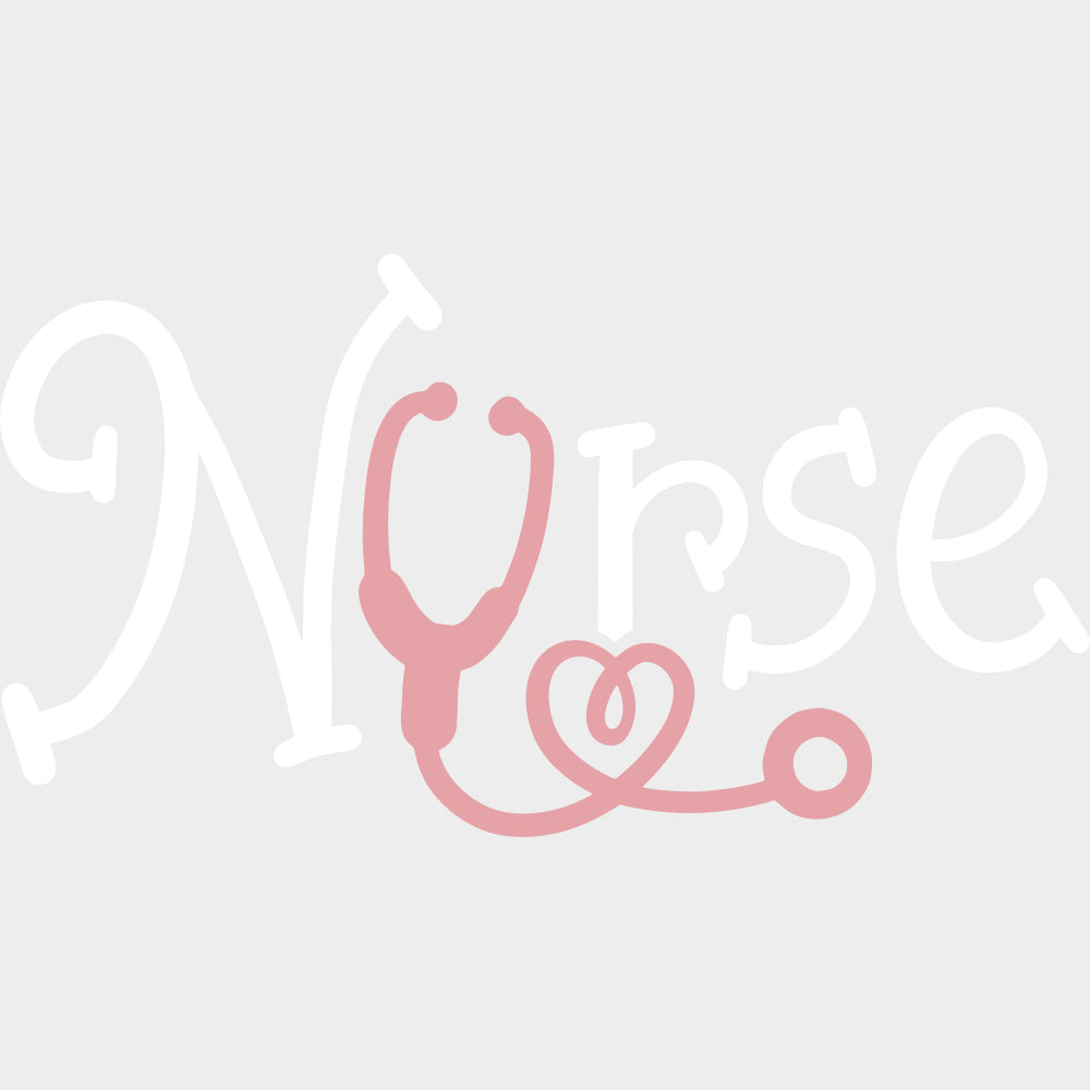 Nurse B&W - Nurse DTF Transfers transfer-kingdom Light Color Design (See Imaging)