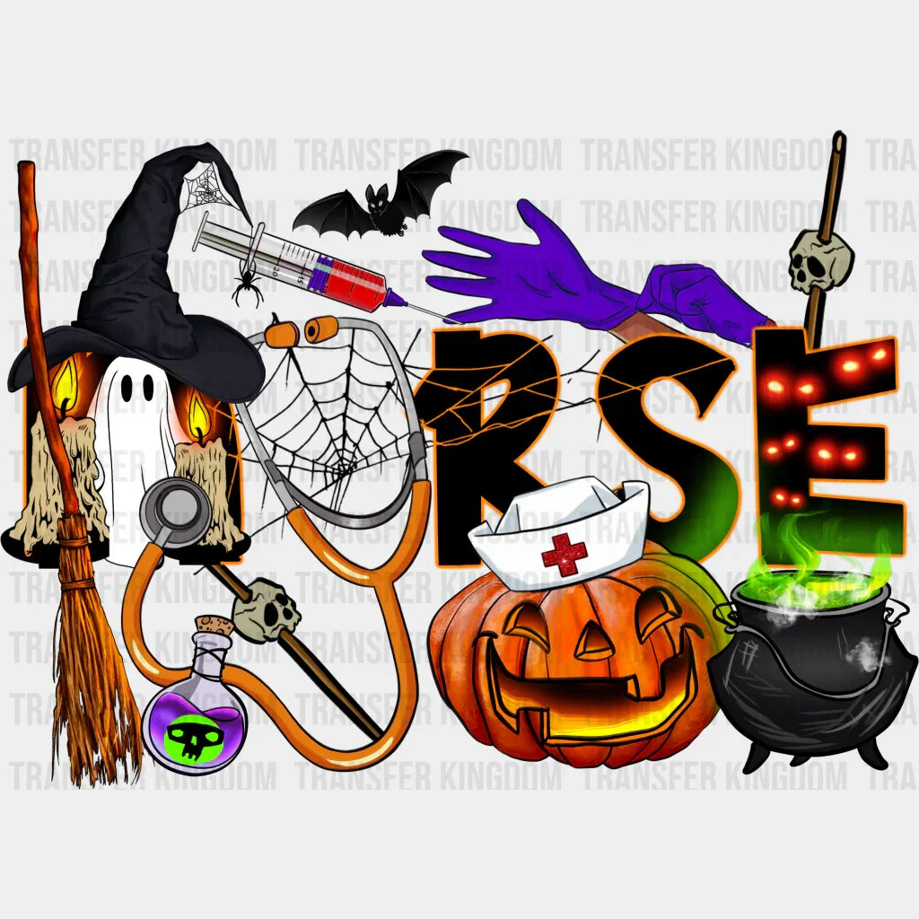 Nurse Halloween Design - Dtf Heat Transfer