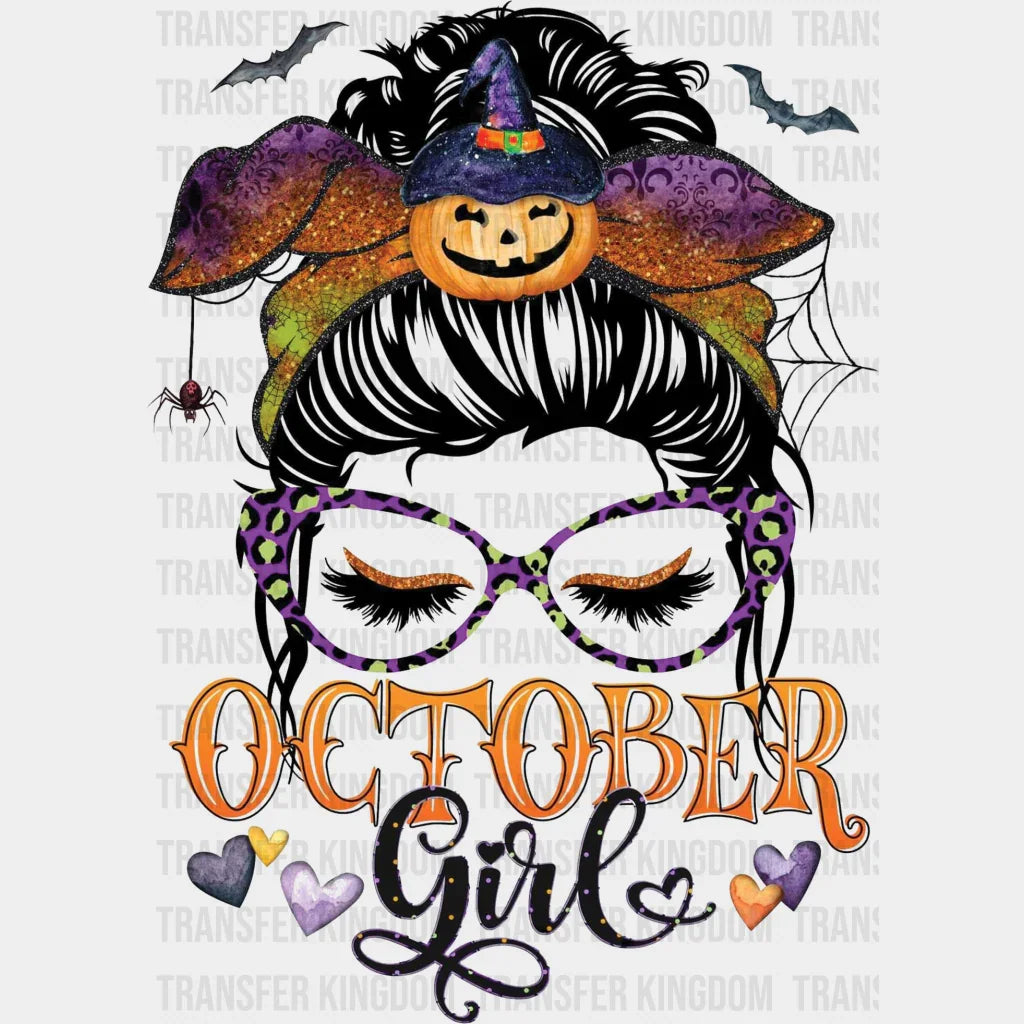 October Girl - Oktoberfest Dtf Heat Transfer Unisex S & M (10’) / Dark Color Design (See Imaging)