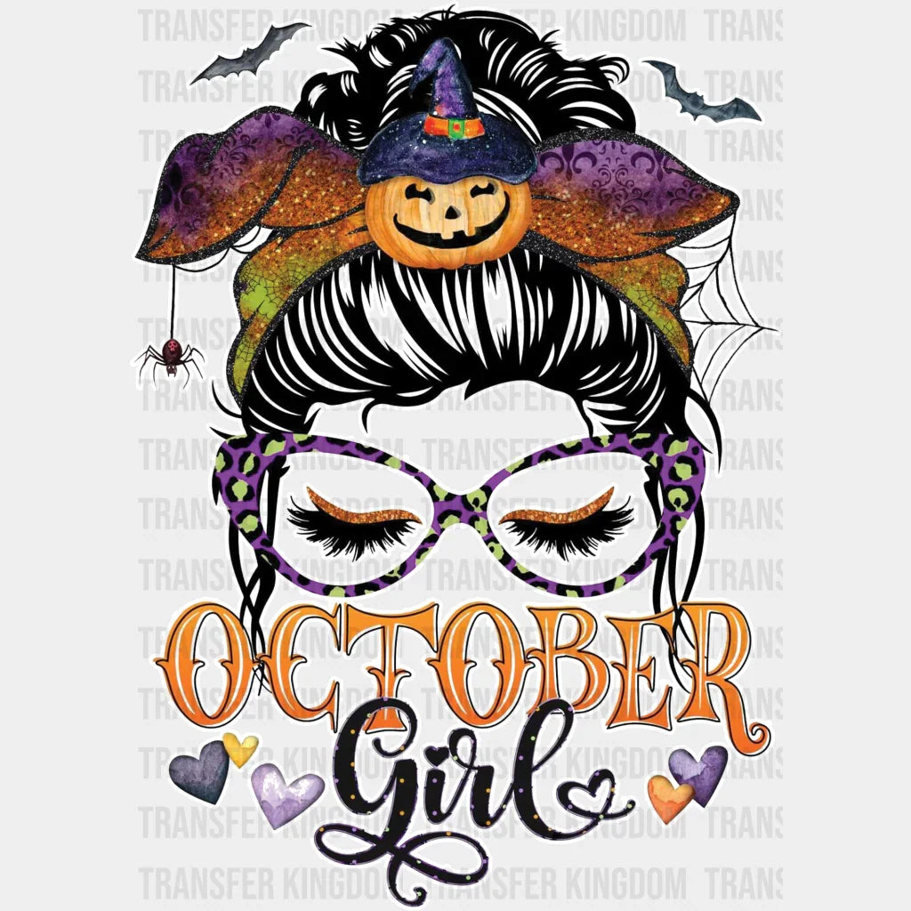 October Girl - Oktoberfest Dtf Heat Transfer Unisex S & M (10’) / Light Color Design (See Imaging)