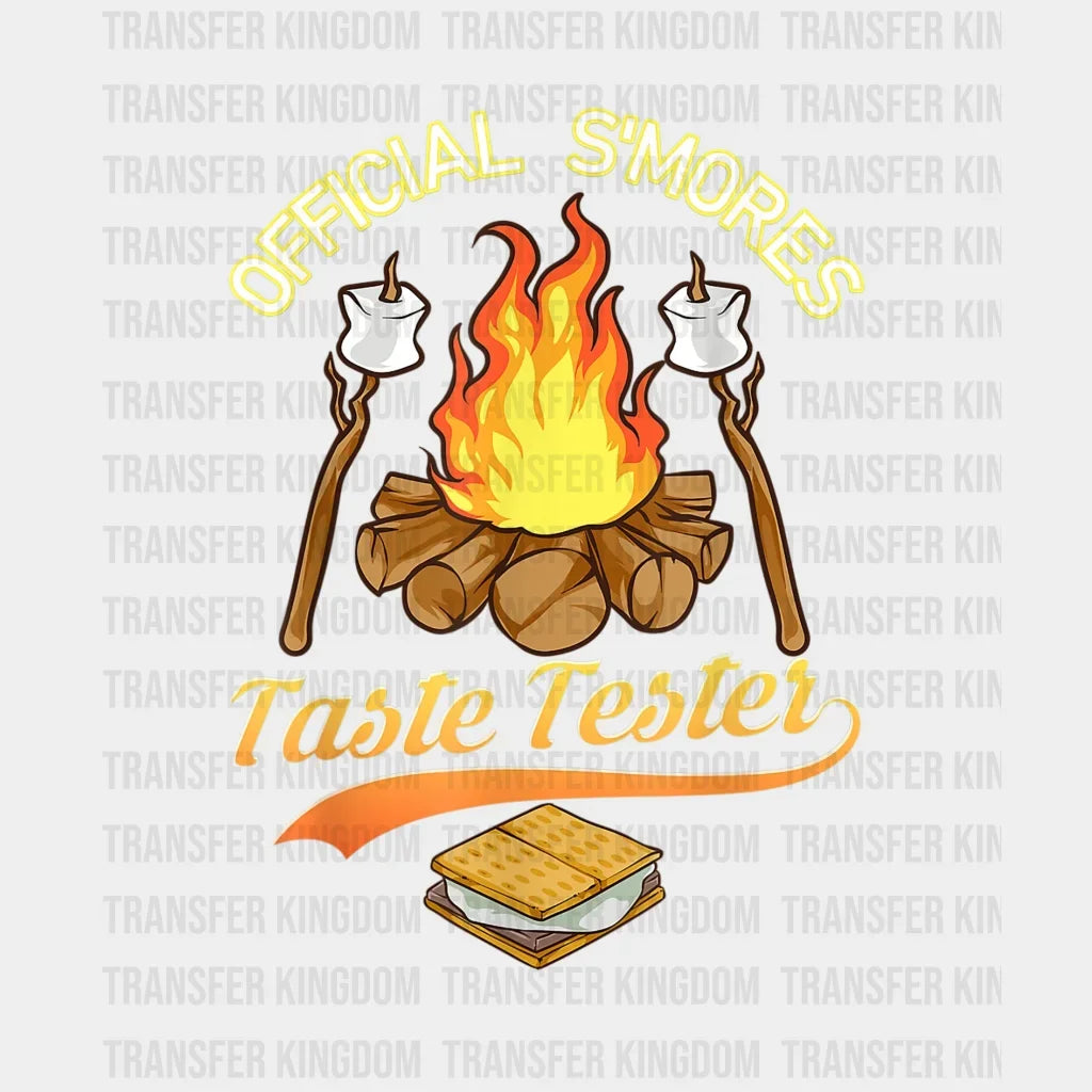 Official Smores Taste Tester - Campfire Design Dtf Heat Transfer